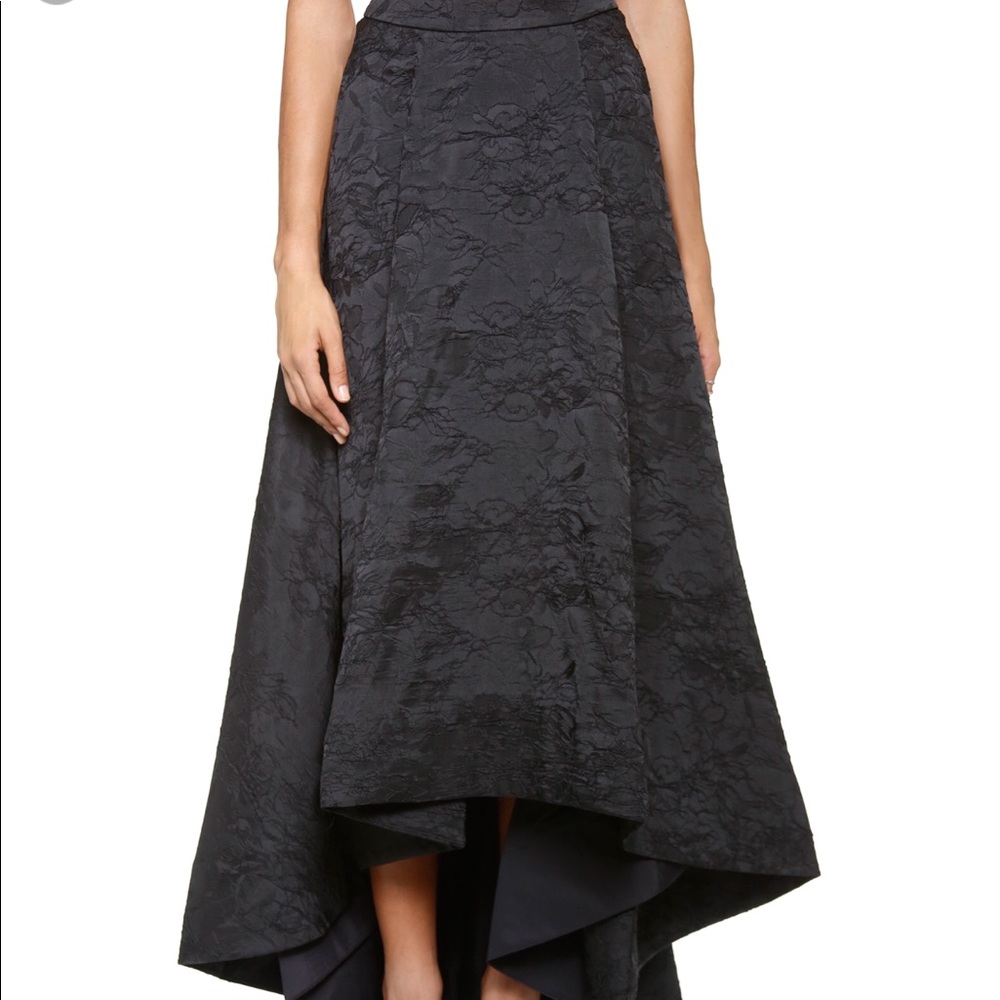 Alice & Olivia Cohe Asymmetical Center Pleat Skirt